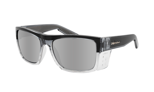 Bomber CLUTCH Safety - Polarized Silver Mirror Crystal