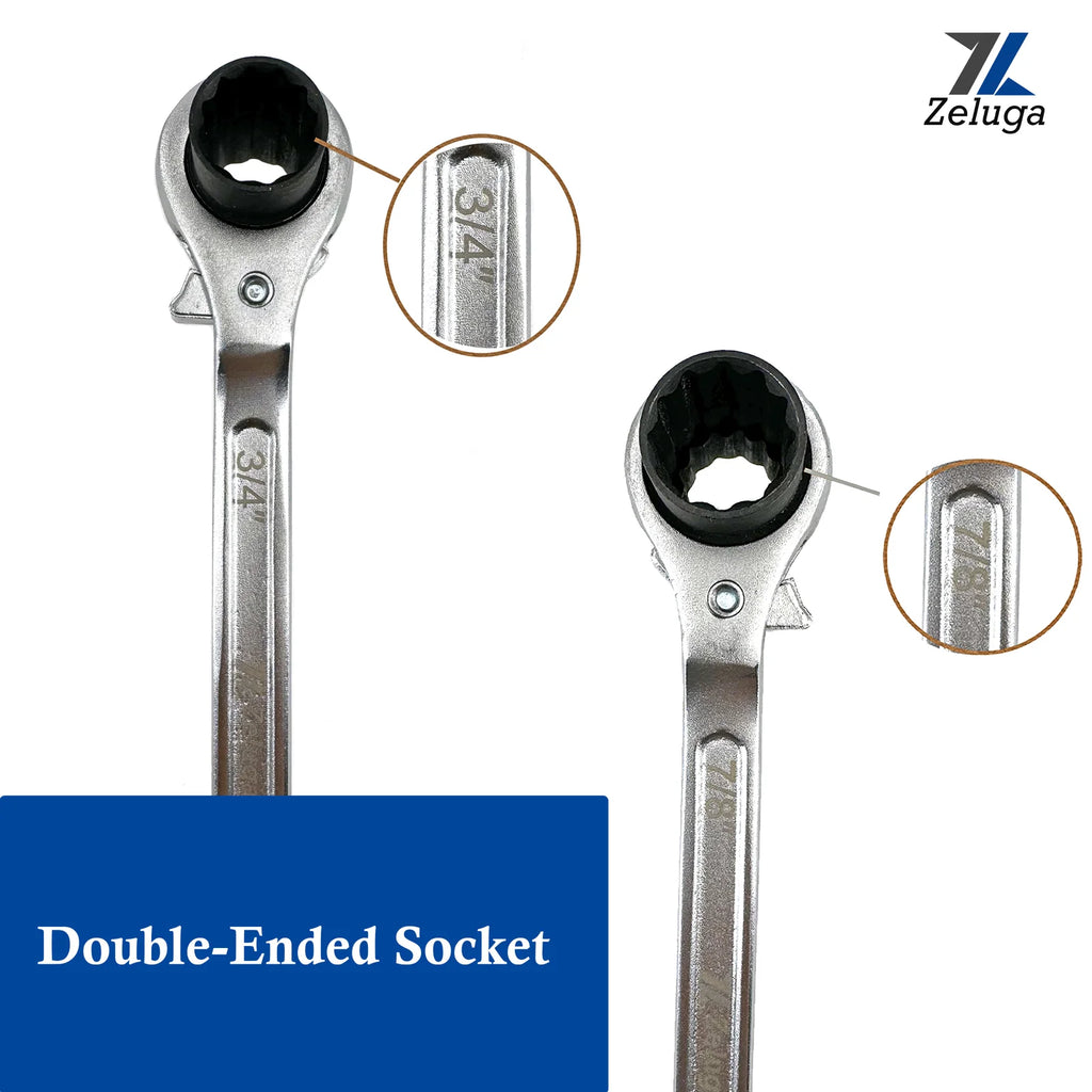 Zeluga: Spud Ratchet Wrench 3/4" & 7/8"