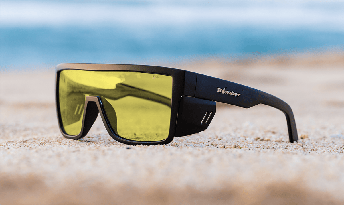 Bomber Buzz: Yellow Lense / Black Frame