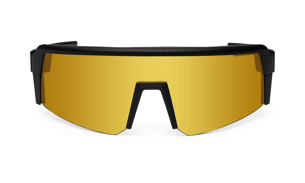 Bomber Smoke: Gold Mirror/Matte Black Frame