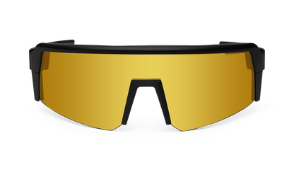 Bomber Smoke: Gold Mirror/Matte Black Frame