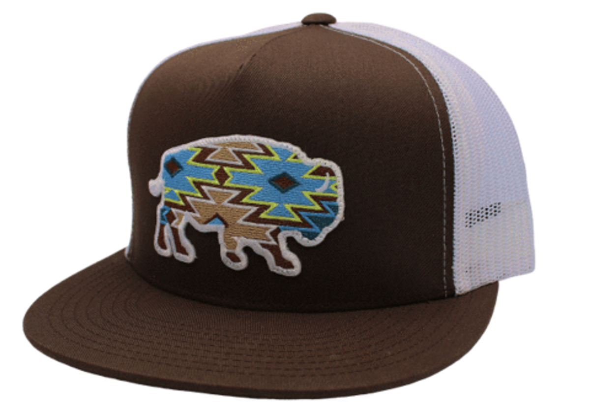 Red Dirt Hat: Aztec Buffalo (Brown / Blue)