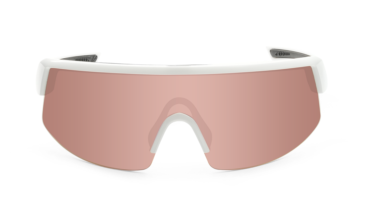 Bomber Rippa: Rose Gold/ White Frame (Polorized)