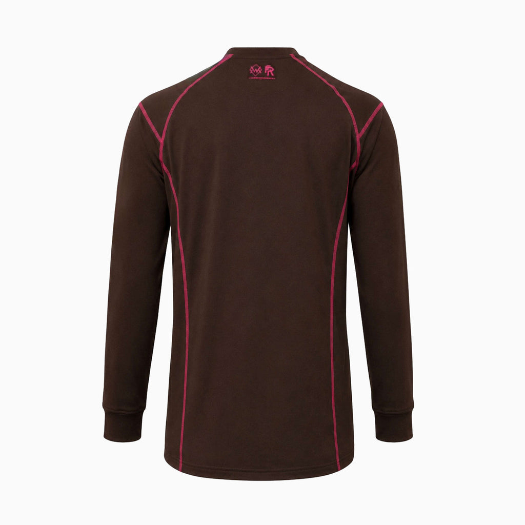 The Welding Magician: Elite FR Long Sleeve (Brown w/ Pink)
