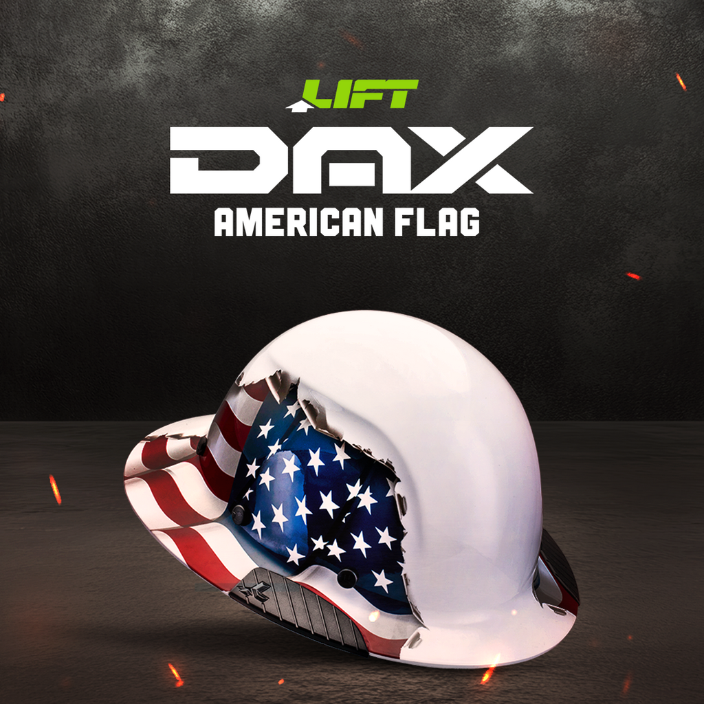Lift Dax: Fiber Resin Hard Hat (American Flag)