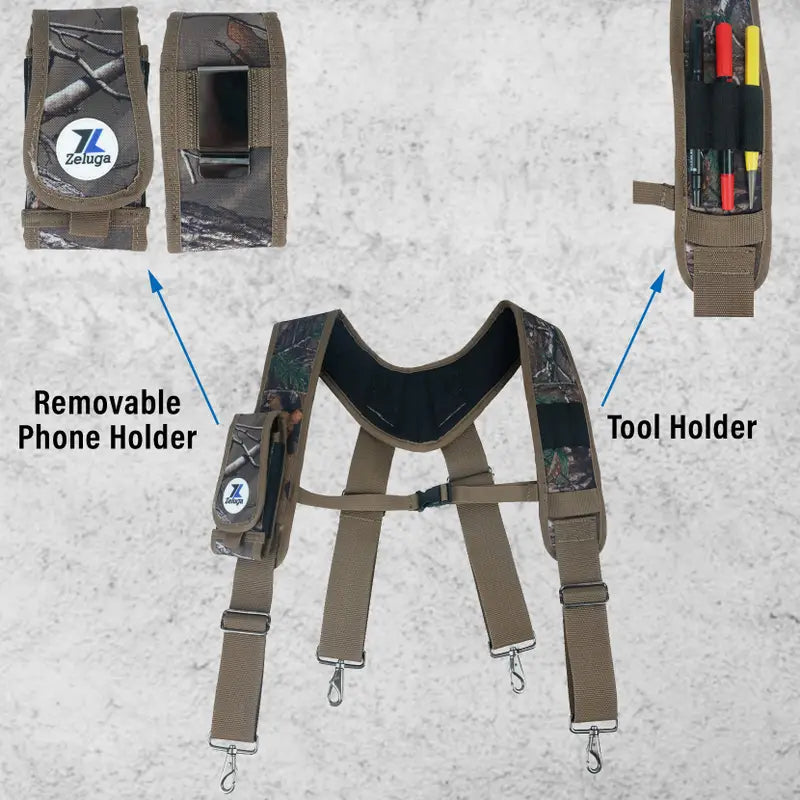 Zeluga: Tool Belt w/ Suspenders (Camo)