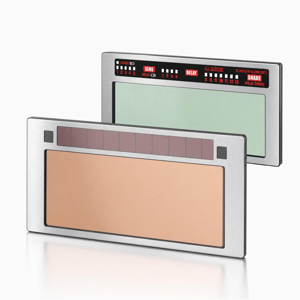 The Welding Magician: 24K
Pro Stainless Steel True Color
Auto-Darkening Welding Lens