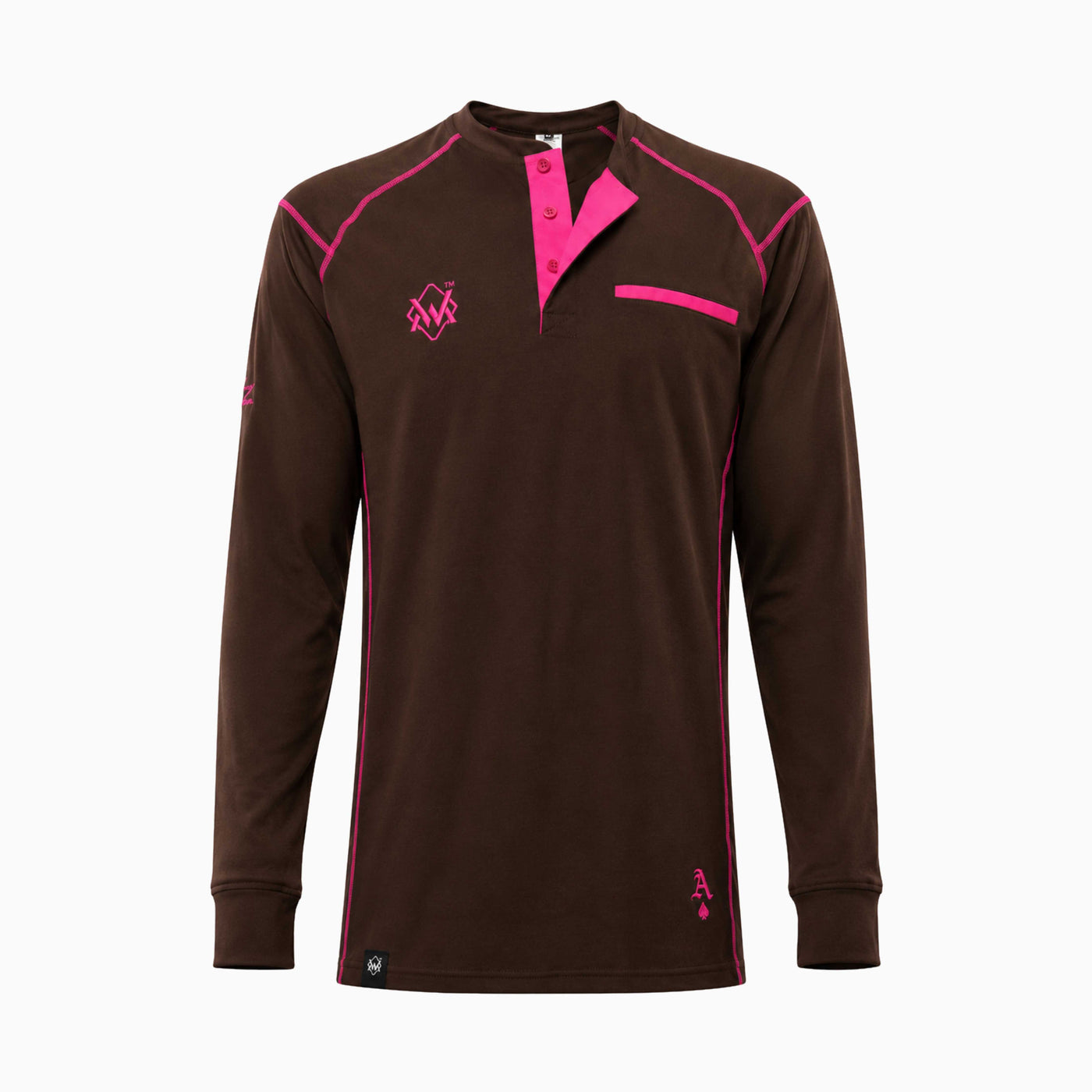 The Welding Magician: Elite FR Long Sleeve (Brown w/ Pink)