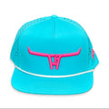 Cactus Alley Hat Co: Turquoise/ Pink Puff