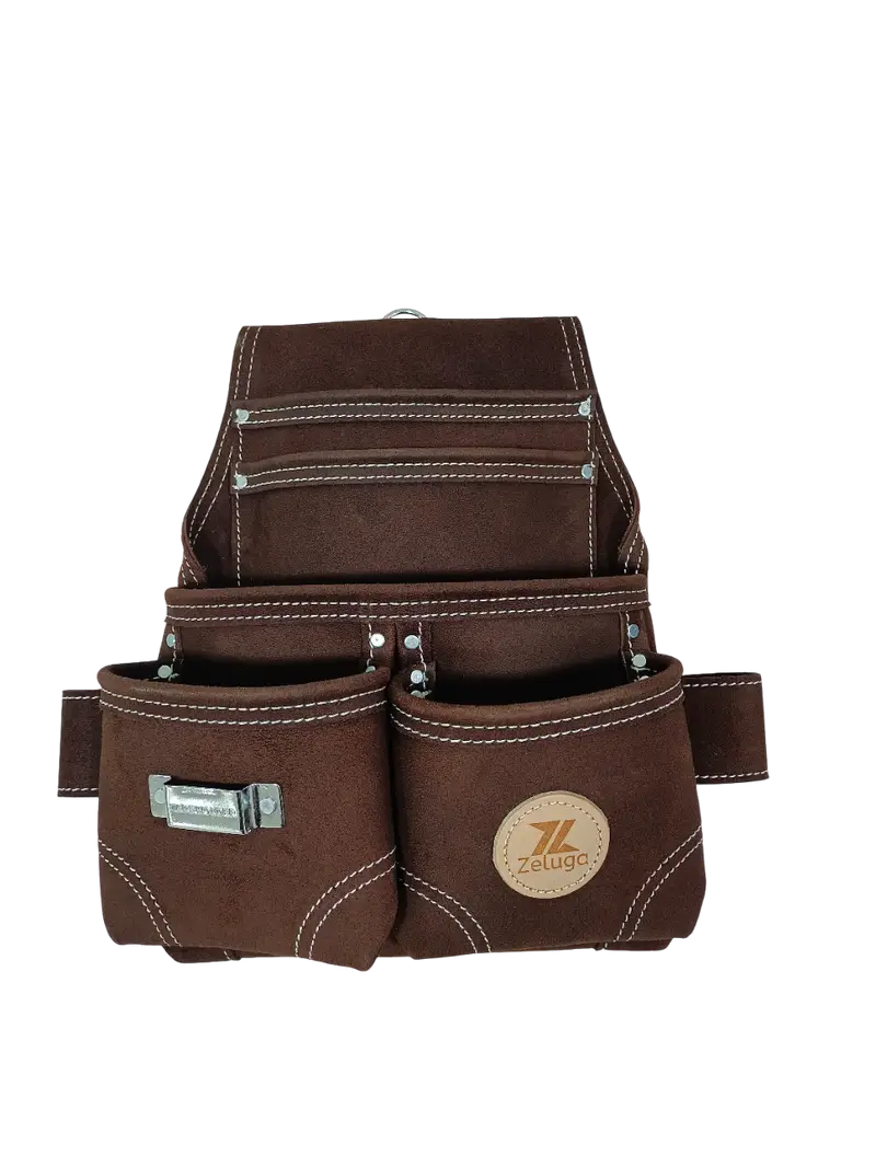Zeluga: 5 Pocket Heavy Duty Leather Tool Bag