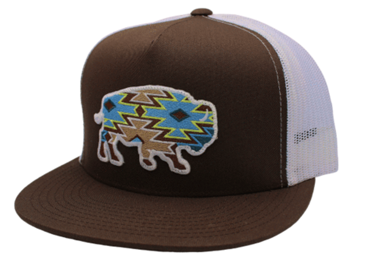 Red Dirt Hat: Aztec Buffalo (Brown / Blue)