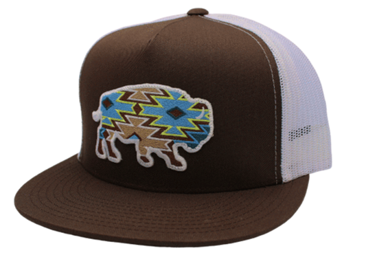 Red Dirt Hat: Aztec Buffalo (Brown / Blue)
