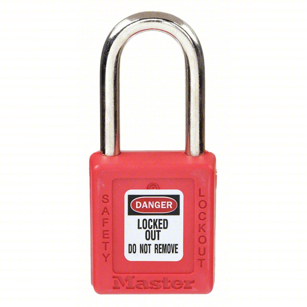 Master Lock: Red LOTO Lock