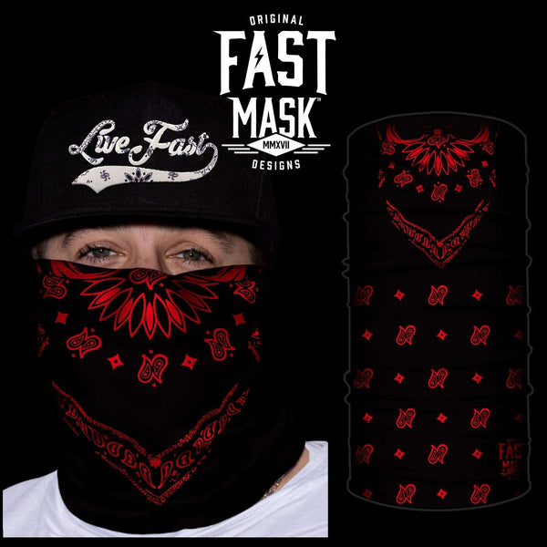 LFG: Red and Black (Neck Gaiter)