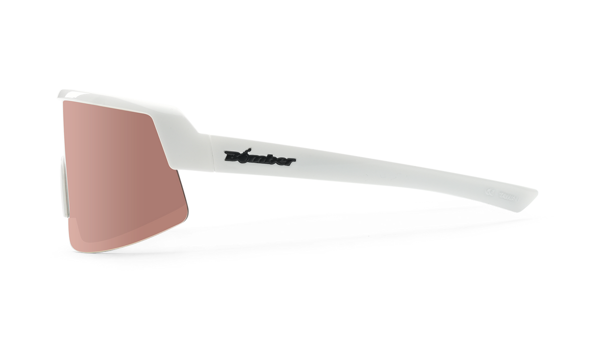 Bomber Rippa: Rose Gold/ White Frame (Polorized)