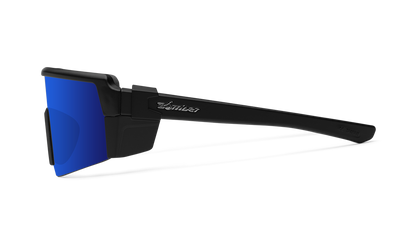 Bomber Smoke: Blue Mirror/Matte Black Frame