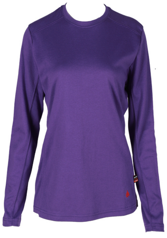 Forge Fr Women's Purple Crew Neck T-shirt (Purple)