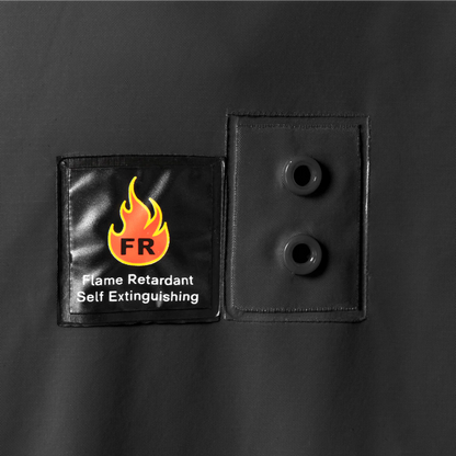 Ironwear: 60” PVC/Poly Flame Retardant Rain Coat w/ Corduroy Collar